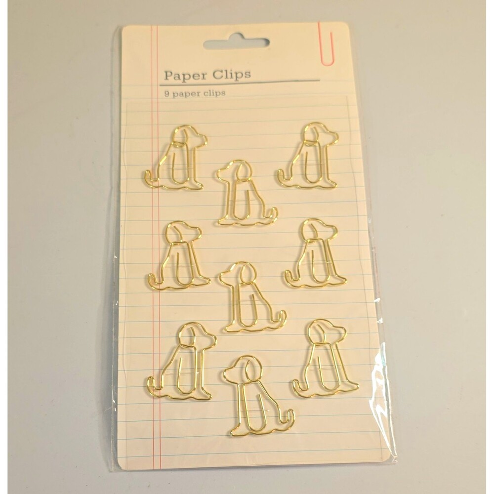 B10 American Crafts Dog Shaped Paper Clips, 9 Count (MPN 355453)